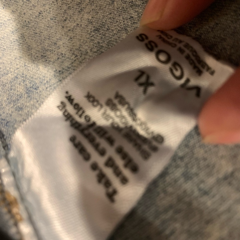 VIGOSS Light Blue Denim Vest - Picture 5 of 7